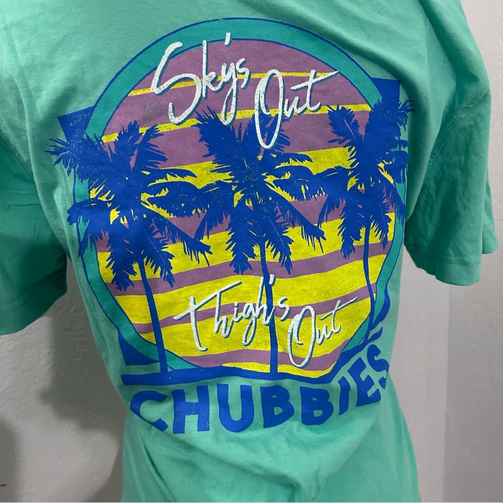 Chubbies Tropical Graphic Tee in Mint Green